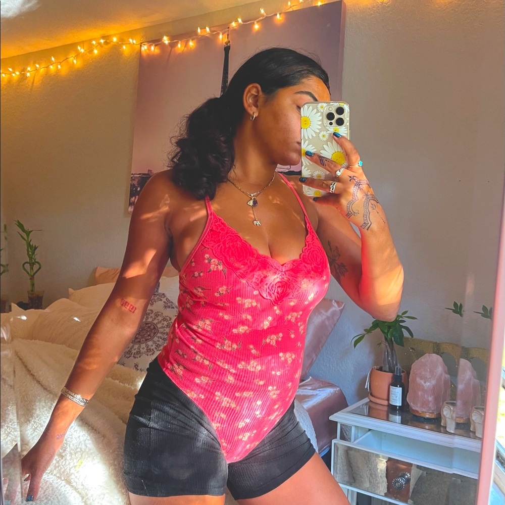 Floral Pink Bodysuit